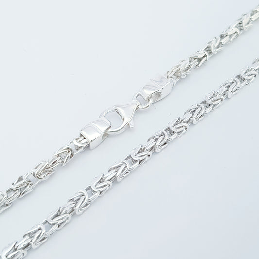 Silver Byzantine Chain 3mm wide