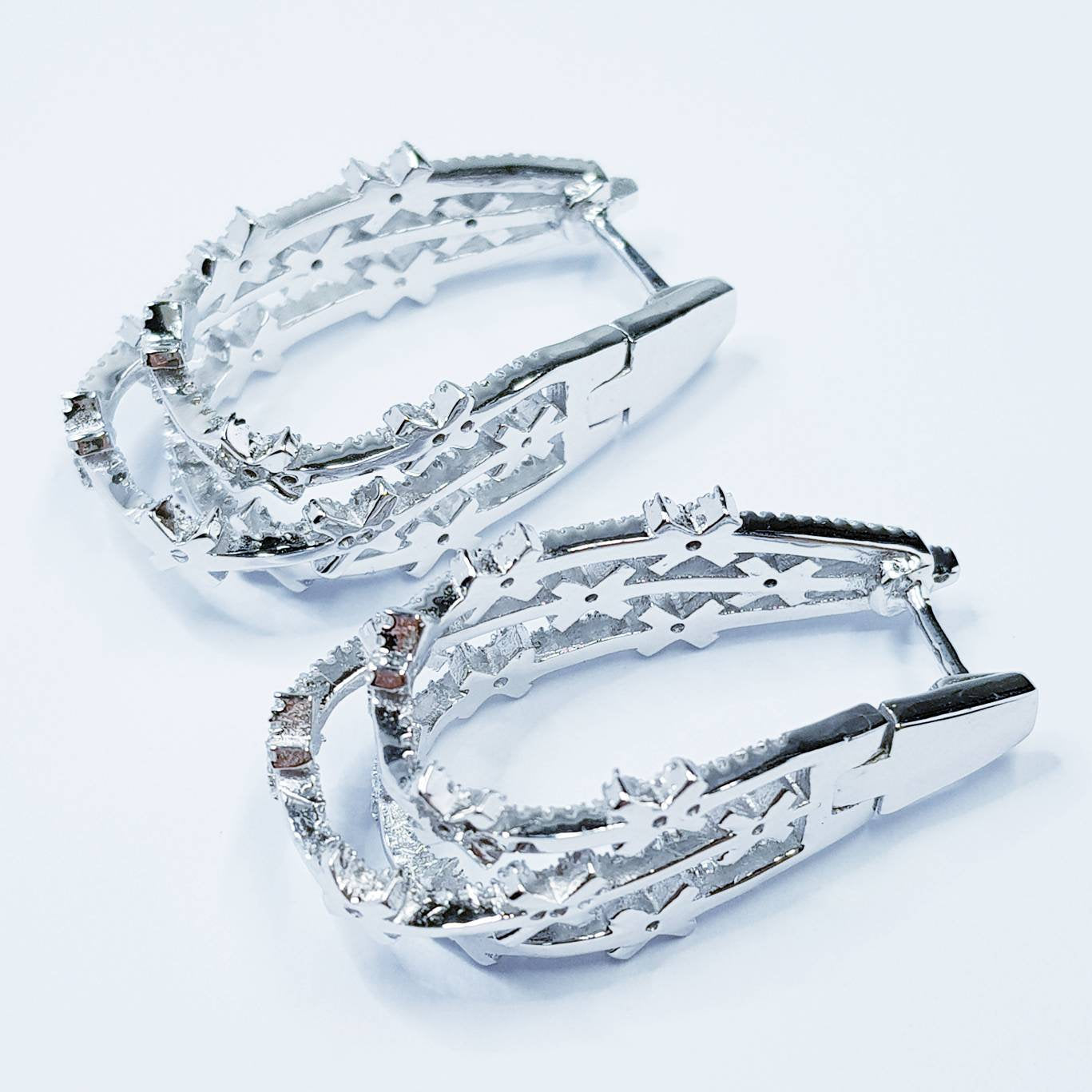 Ice Queen Earrings, Statement Earrings, Glamourous Jewelry, Snowflake Earrings, Rockstar Jewelry