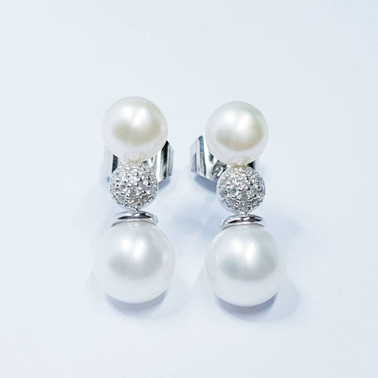 Pearl drop earrings, Statement earrings, pearl earrings for wedding, vintage earrings, old world earrings, earrings for women