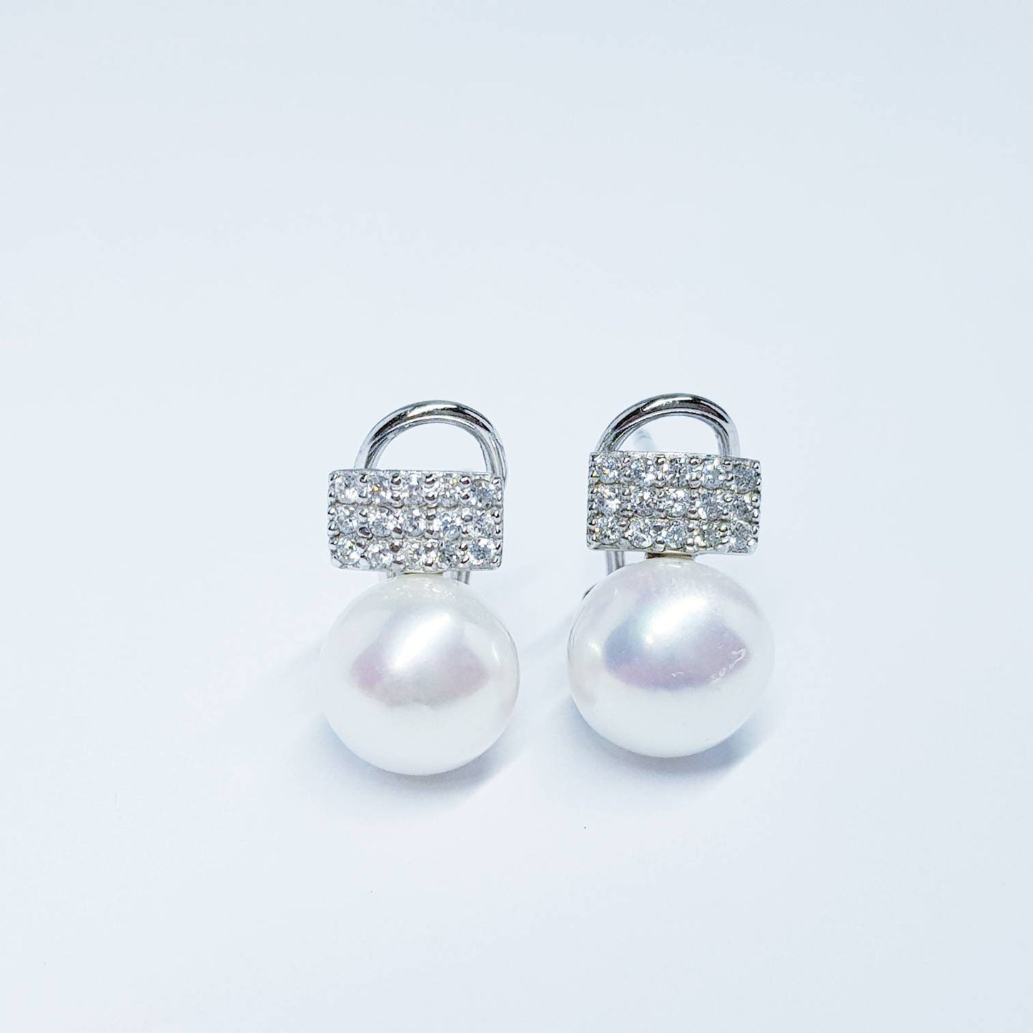 Pearl stud earrings, classic earrings, antique pearl earrings, vintage earrings, latch back  earrings, earrings for women