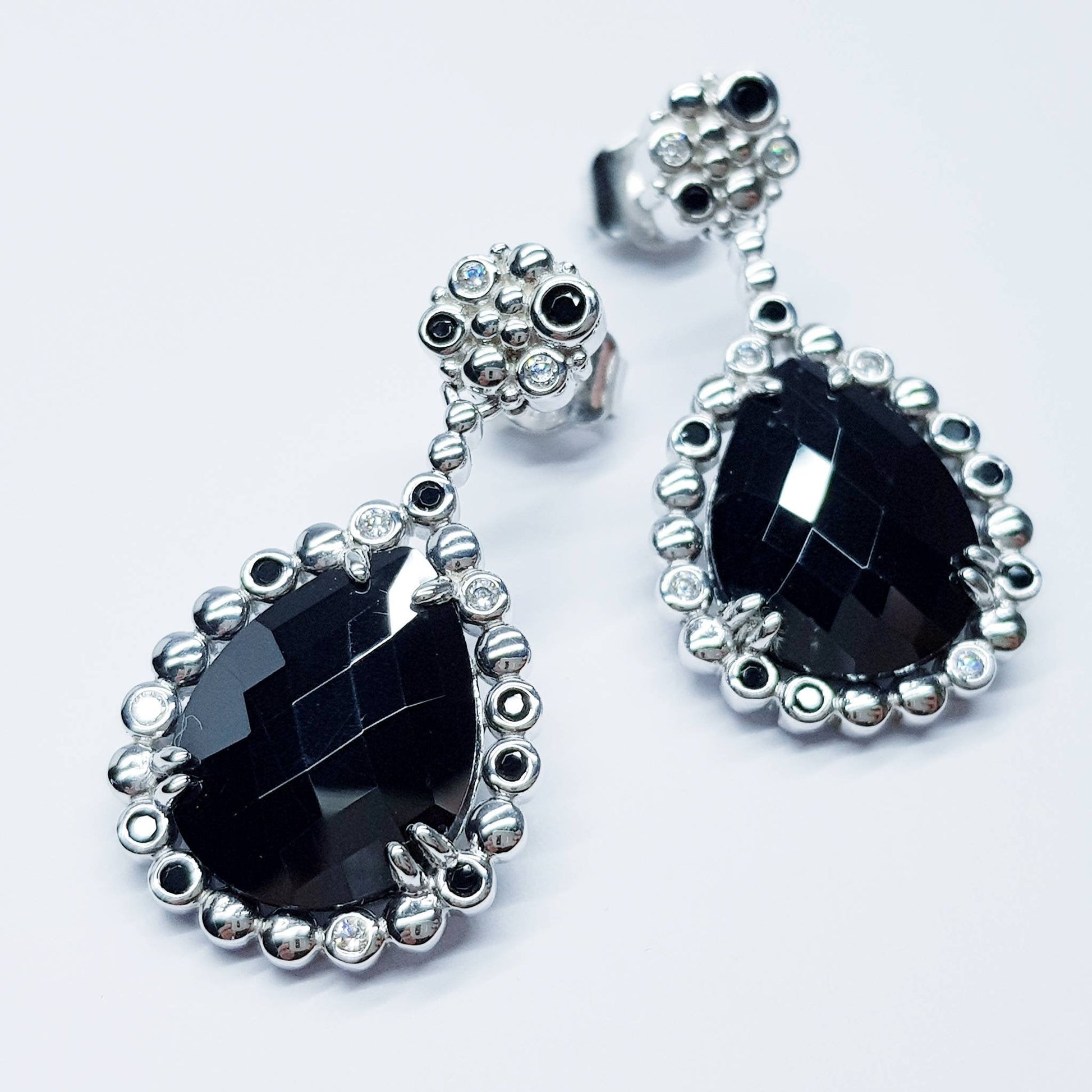 Bridal Diamond Earrings, chandelier Earrings, long teardrop Earrings, marquis and pear shaped stones