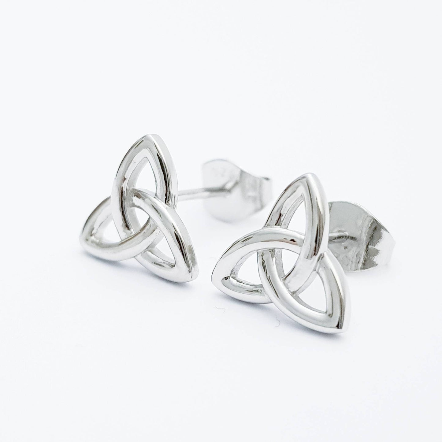 Small celtic knot Earrings, dainty Celtic studs, small trinity knot stud earrings, small celtic studs