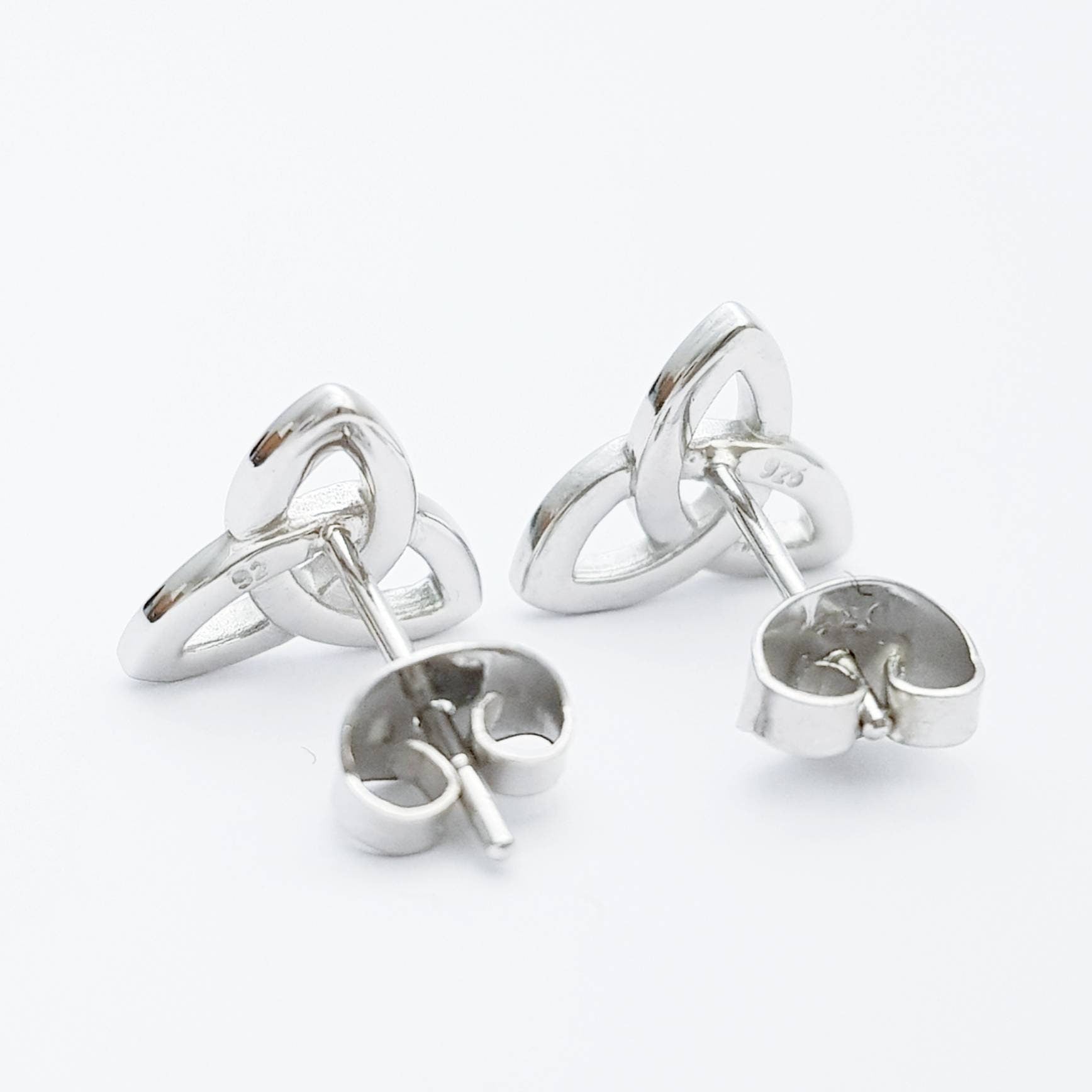 Small celtic knot Earrings, dainty Celtic studs, small trinity knot stud earrings, small celtic studs
