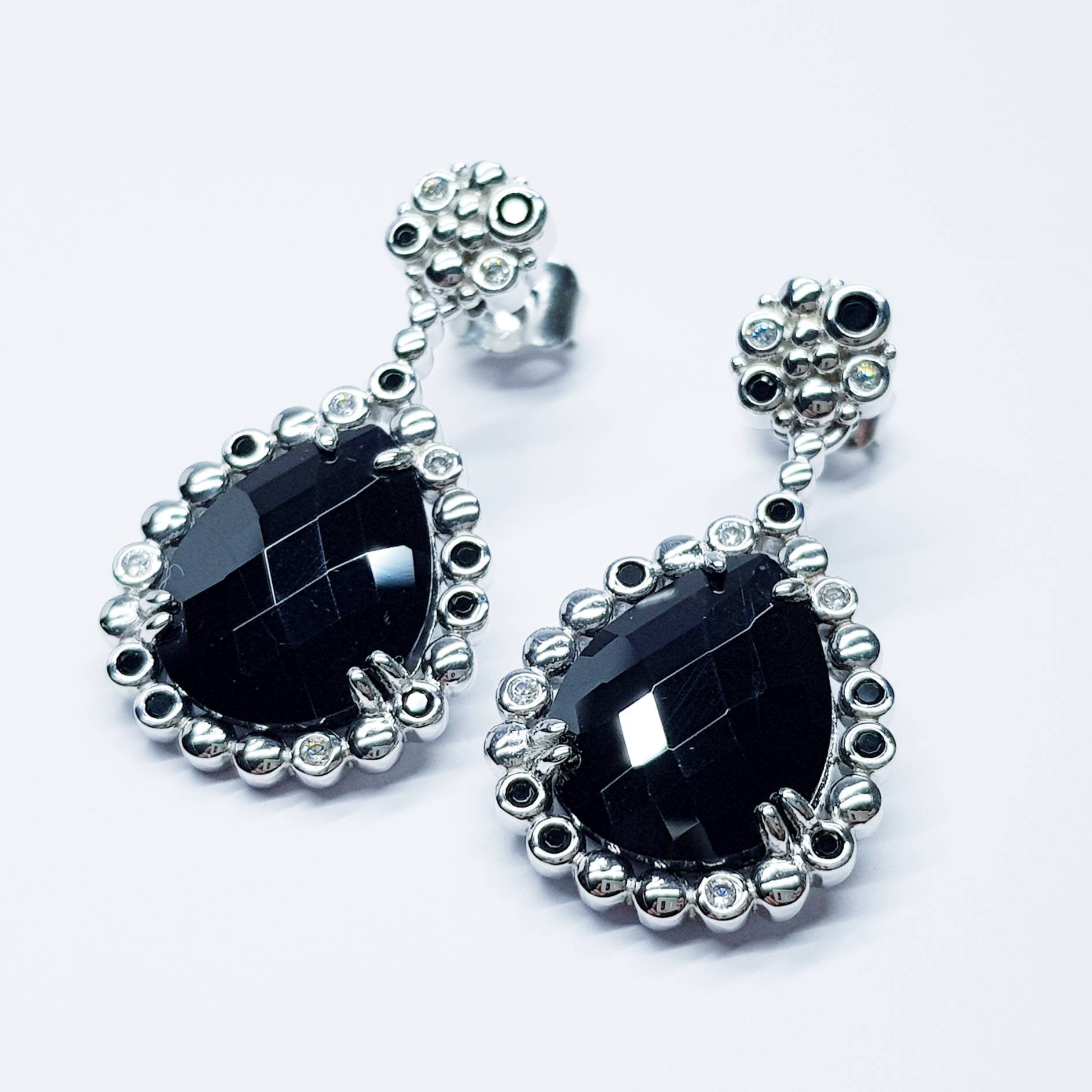 Bridal Diamond Earrings, chandelier Earrings, long teardrop Earrings, marquis and pear shaped stones