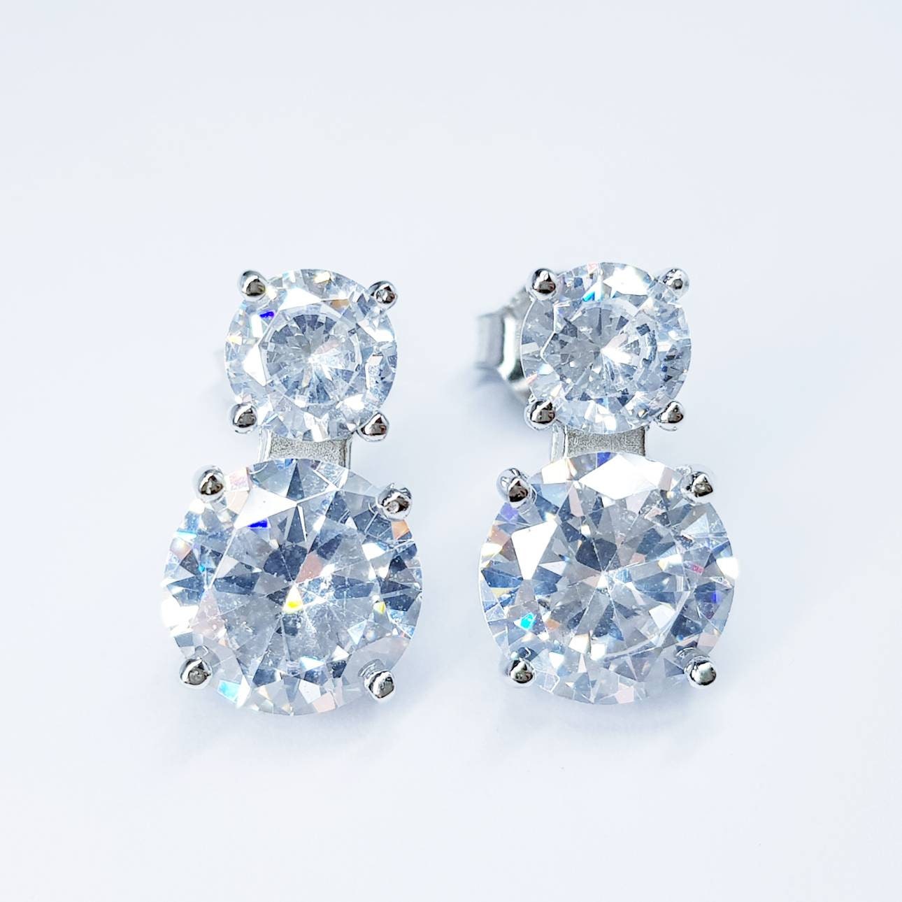 Bridal Earrings, Wedding Earrings, 925 Silver Teardrop Earrings, Bridal Jewelry, Bridesmaid Earrings