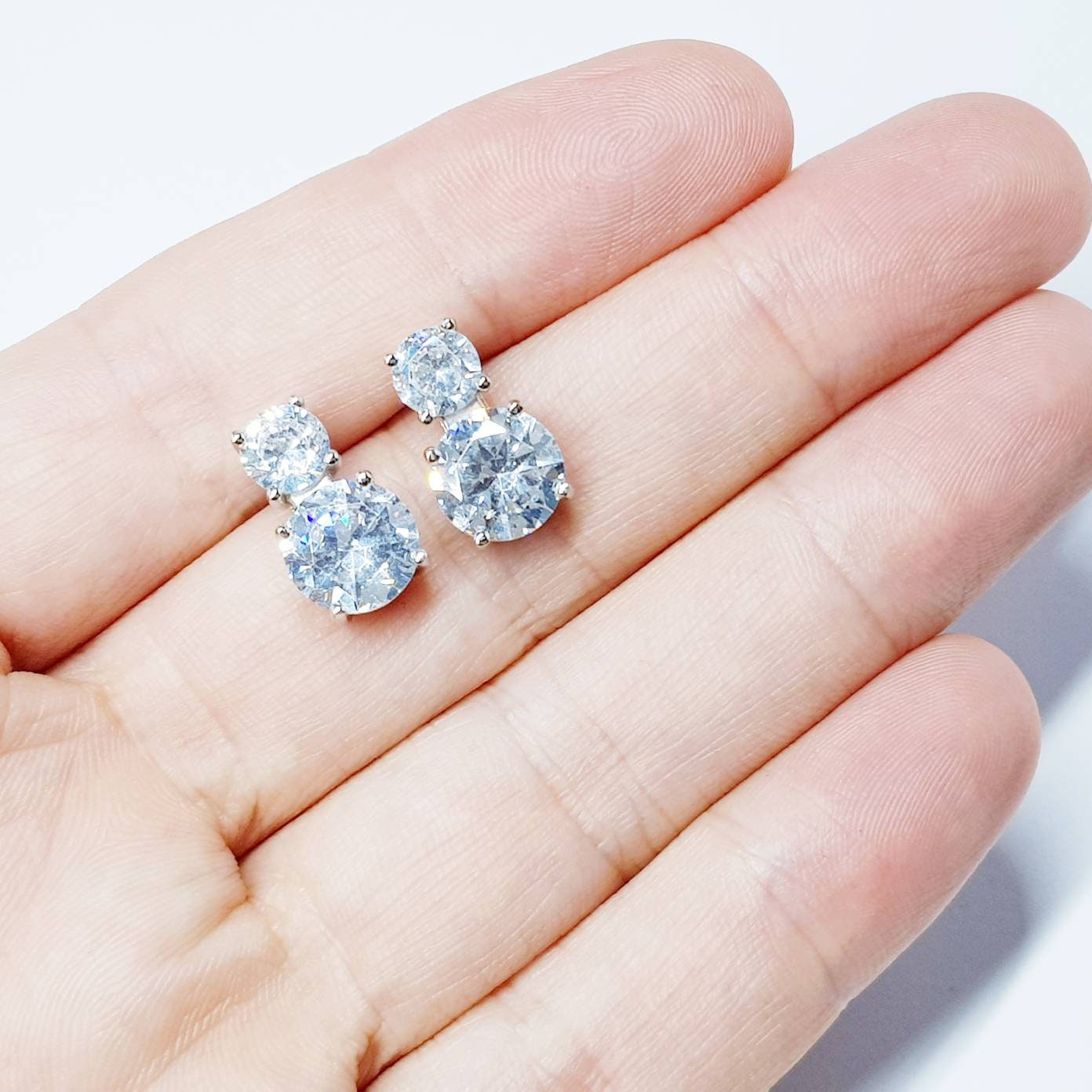 Bridal Earrings, Wedding Earrings, 925 Silver Teardrop Earrings, Bridal Jewelry, Bridesmaid Earrings