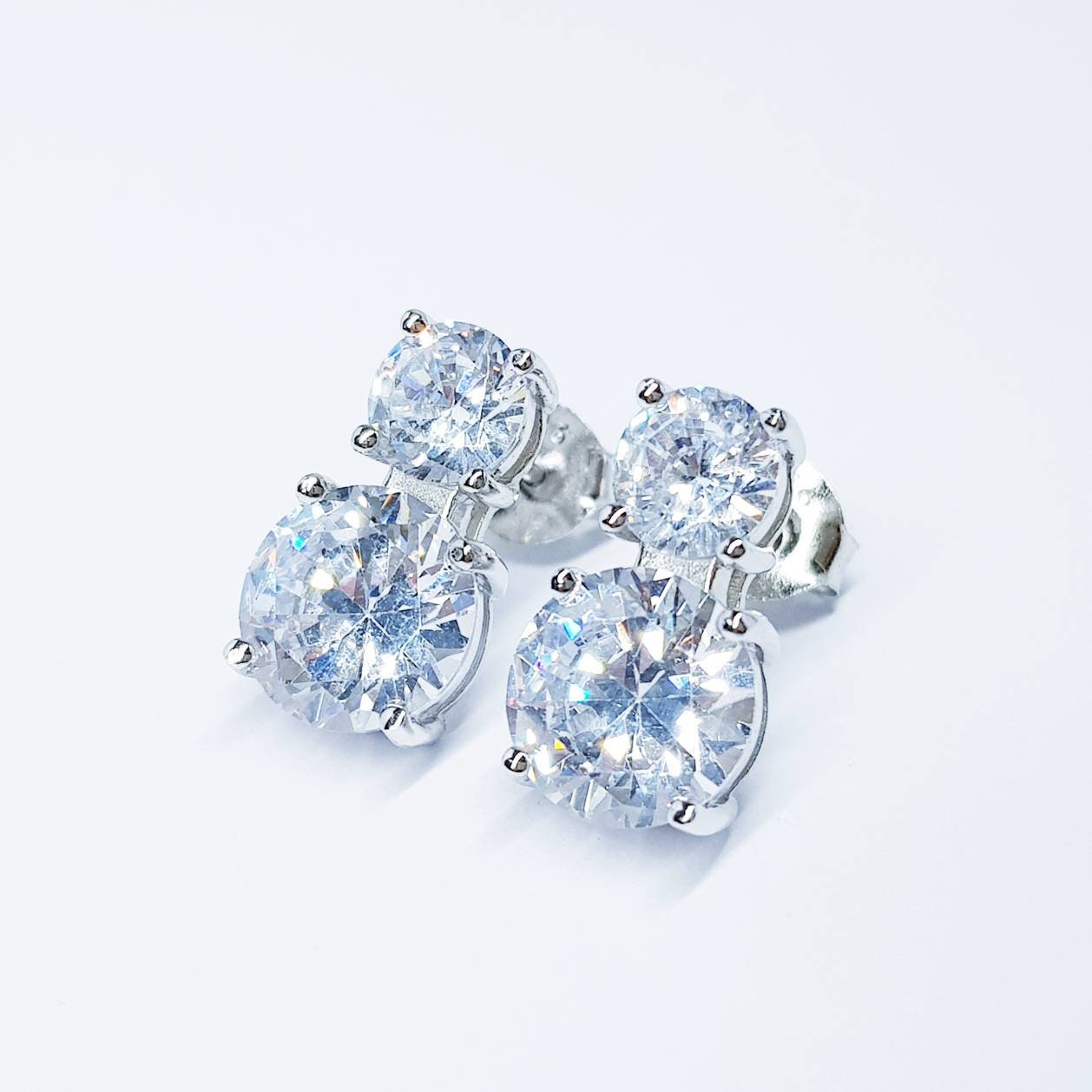 Bridal Earrings, Wedding Earrings, 925 Silver Teardrop Earrings, Bridal Jewelry, Bridesmaid Earrings