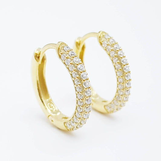 Elegant oval hoop earrings, faux diamond encrusted 925 hoop earrings
