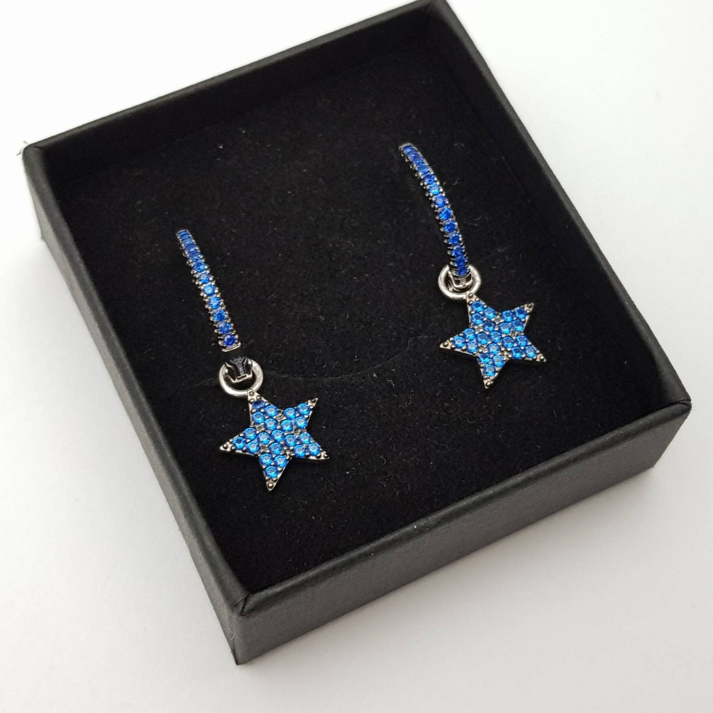 Thin hoop earrings, with removable heart charm, two earrings in one, silver Huggie earrings