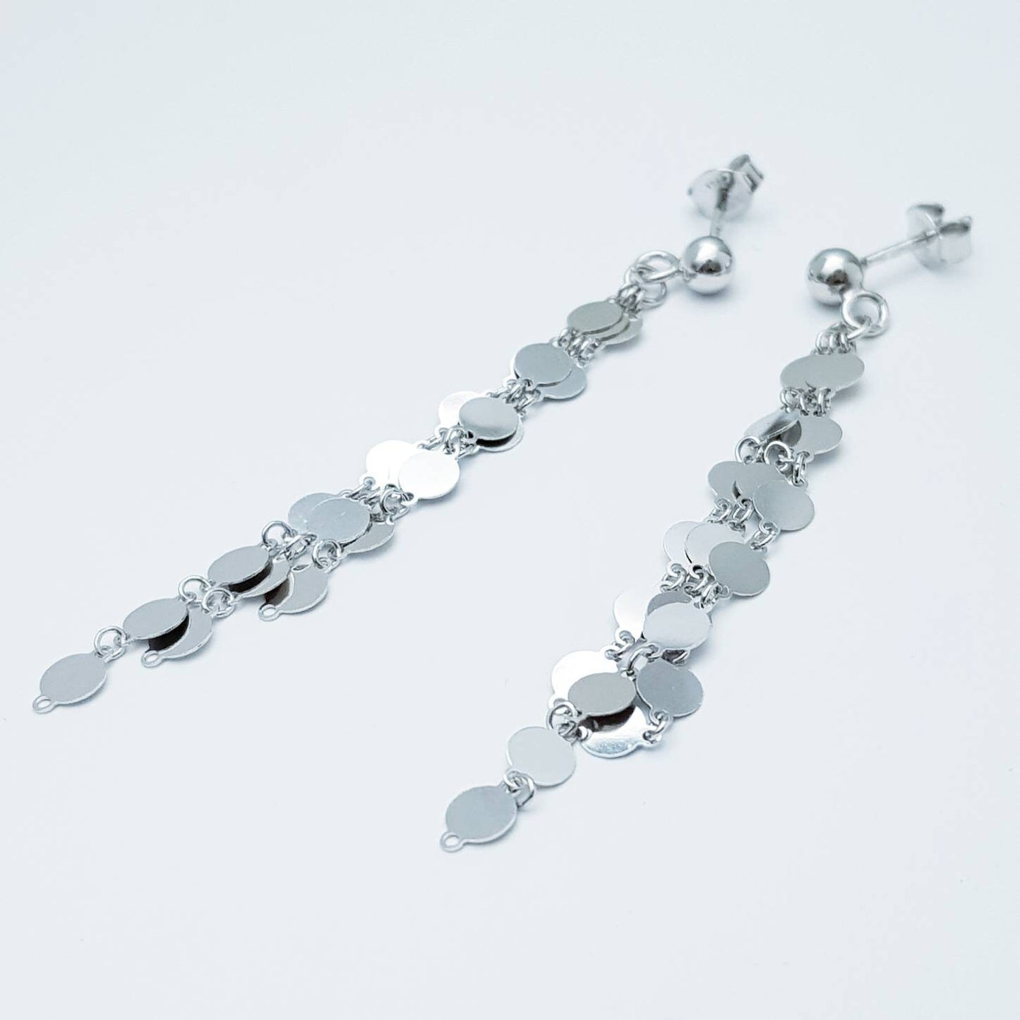 Light sterling silver earrings, festival earrings, drop and dangle earrings