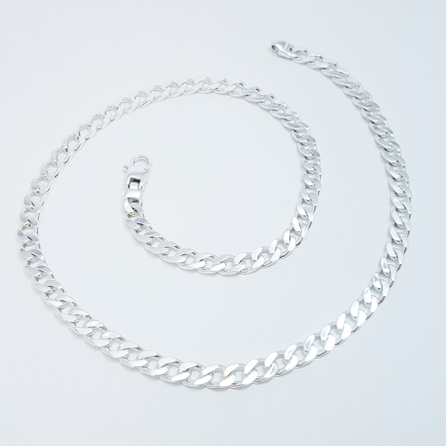 Silver Curb chain