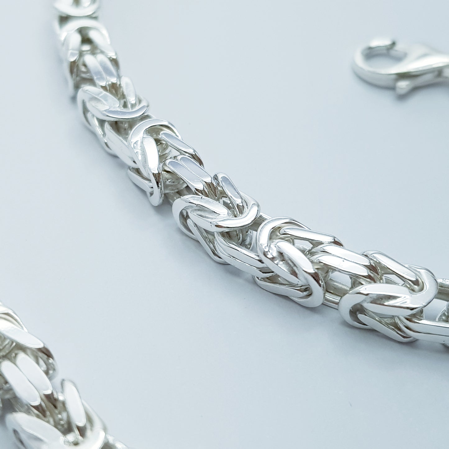 Long Silver Byzantine Chain