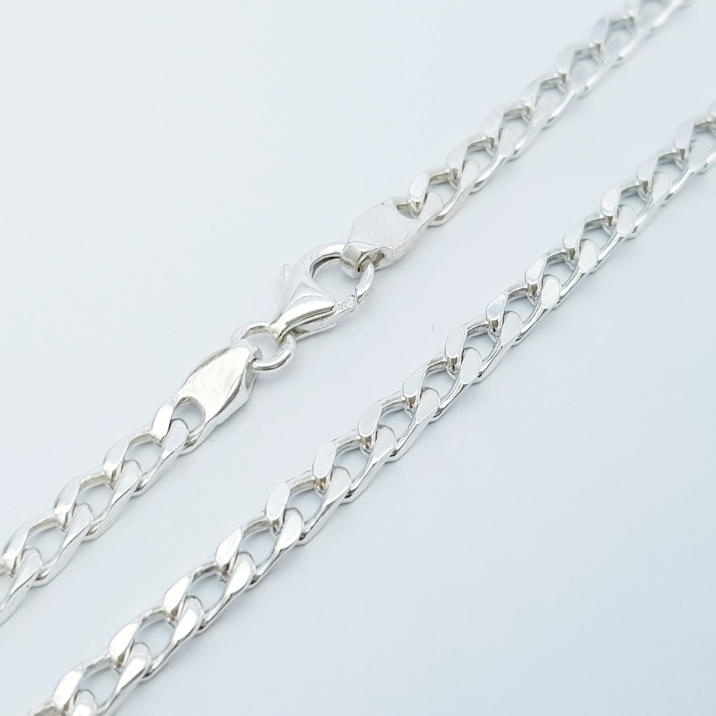 Silver Curb Chain 3mm wide