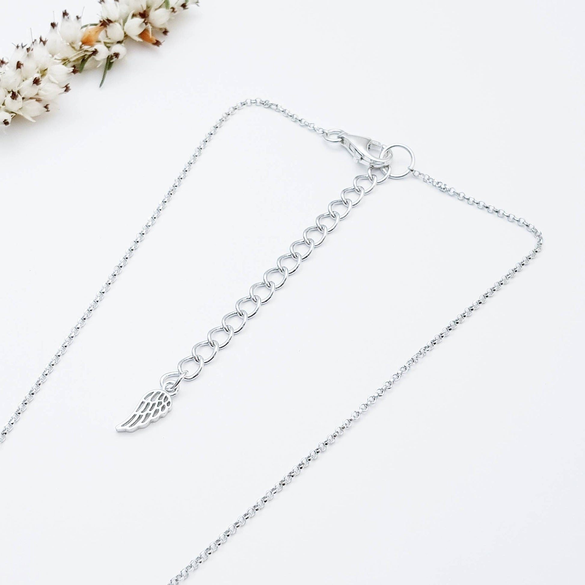 Silver Claddagh pendant, diamond white april birthstone claddagh necklace, Silver Claddagh pendant