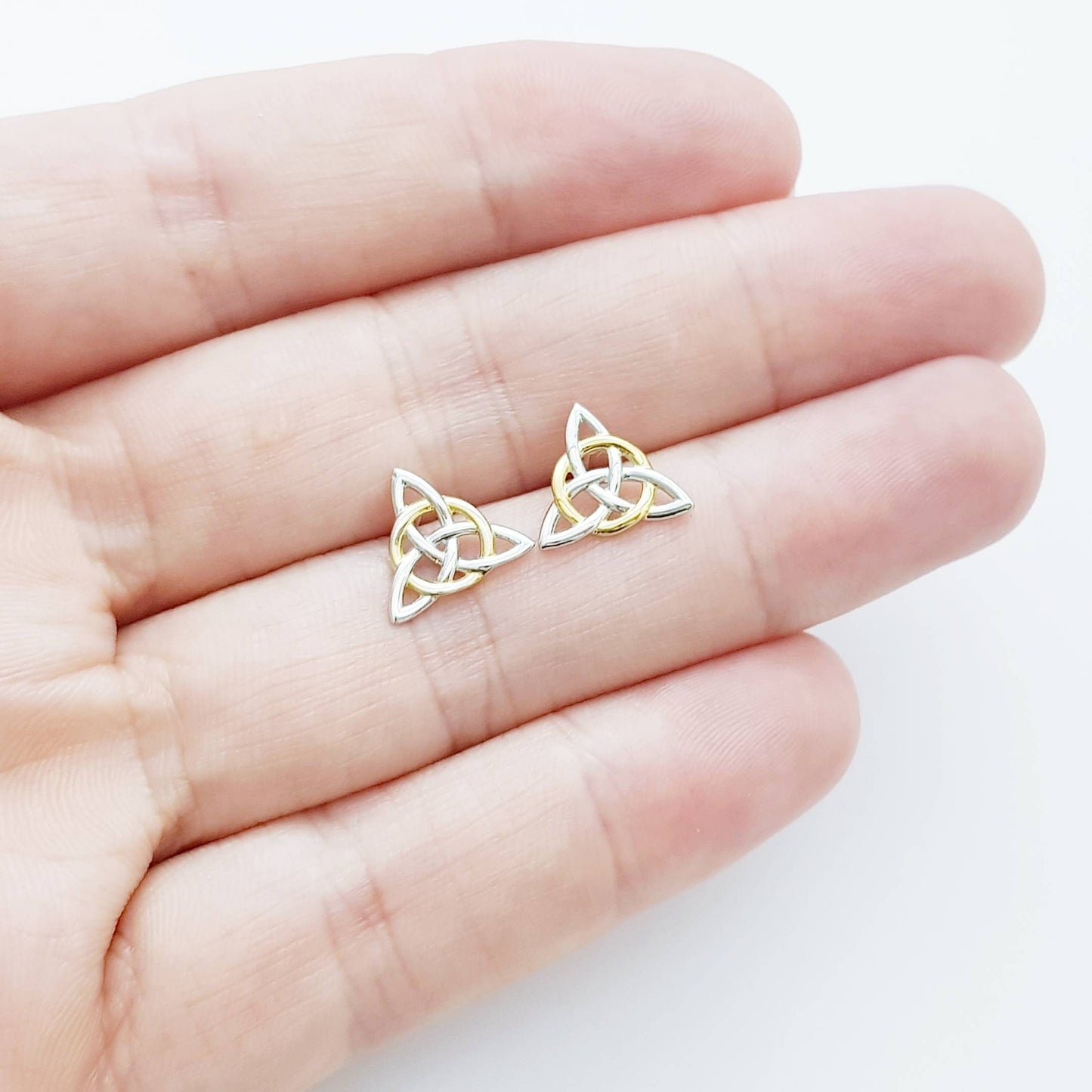 Celtic knot Earrings, Irish Earrings, Celtic Earrings, Small Celtic Earrings, triquetra earrings