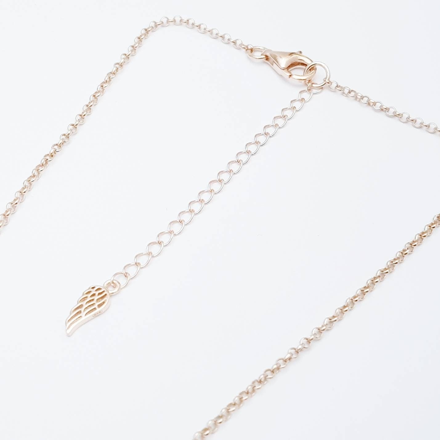 Sterling silver rose gold claddagh necklace, irish necklace with rose gold plating