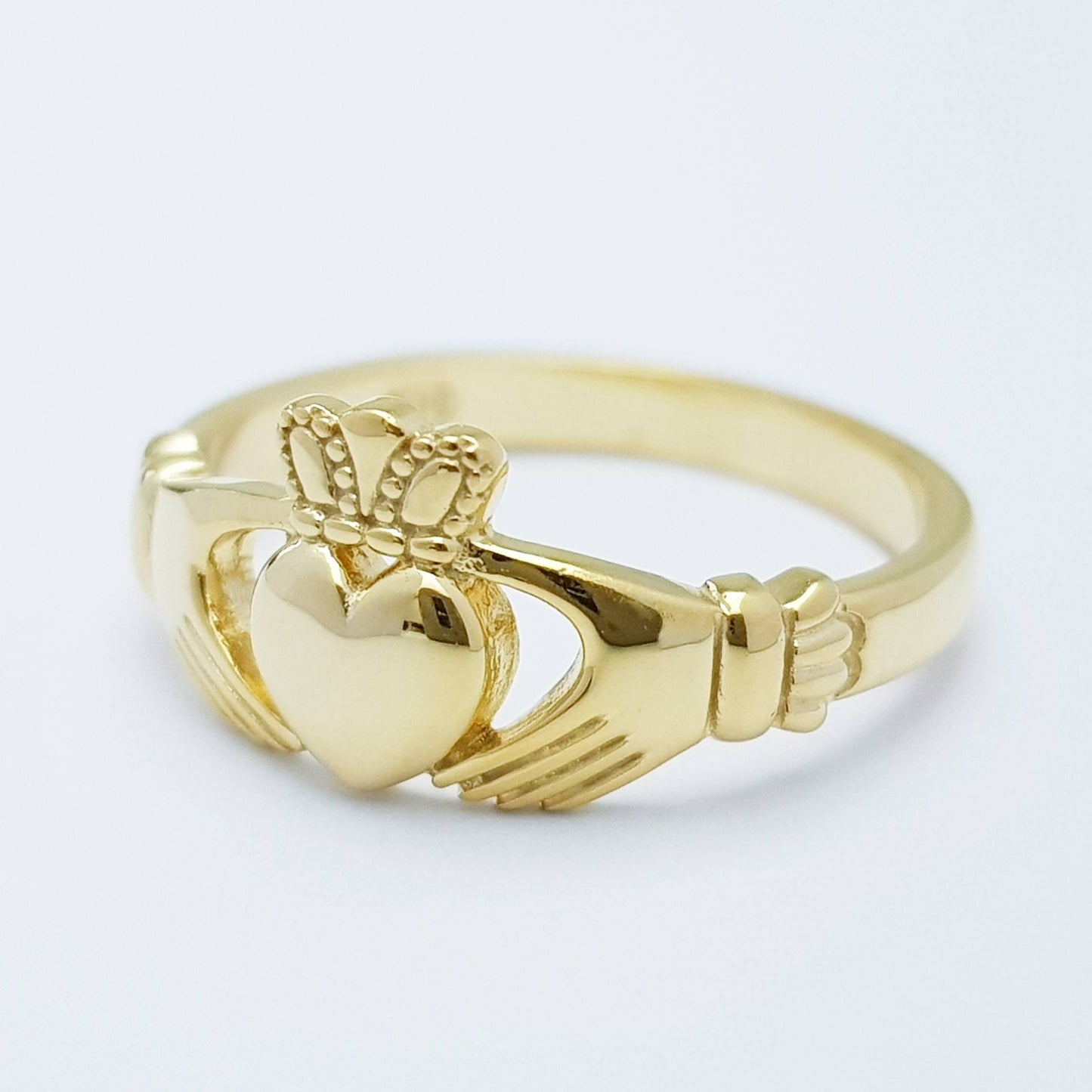 Gold-Plated (Sterling Silver) Claddagh Ring
