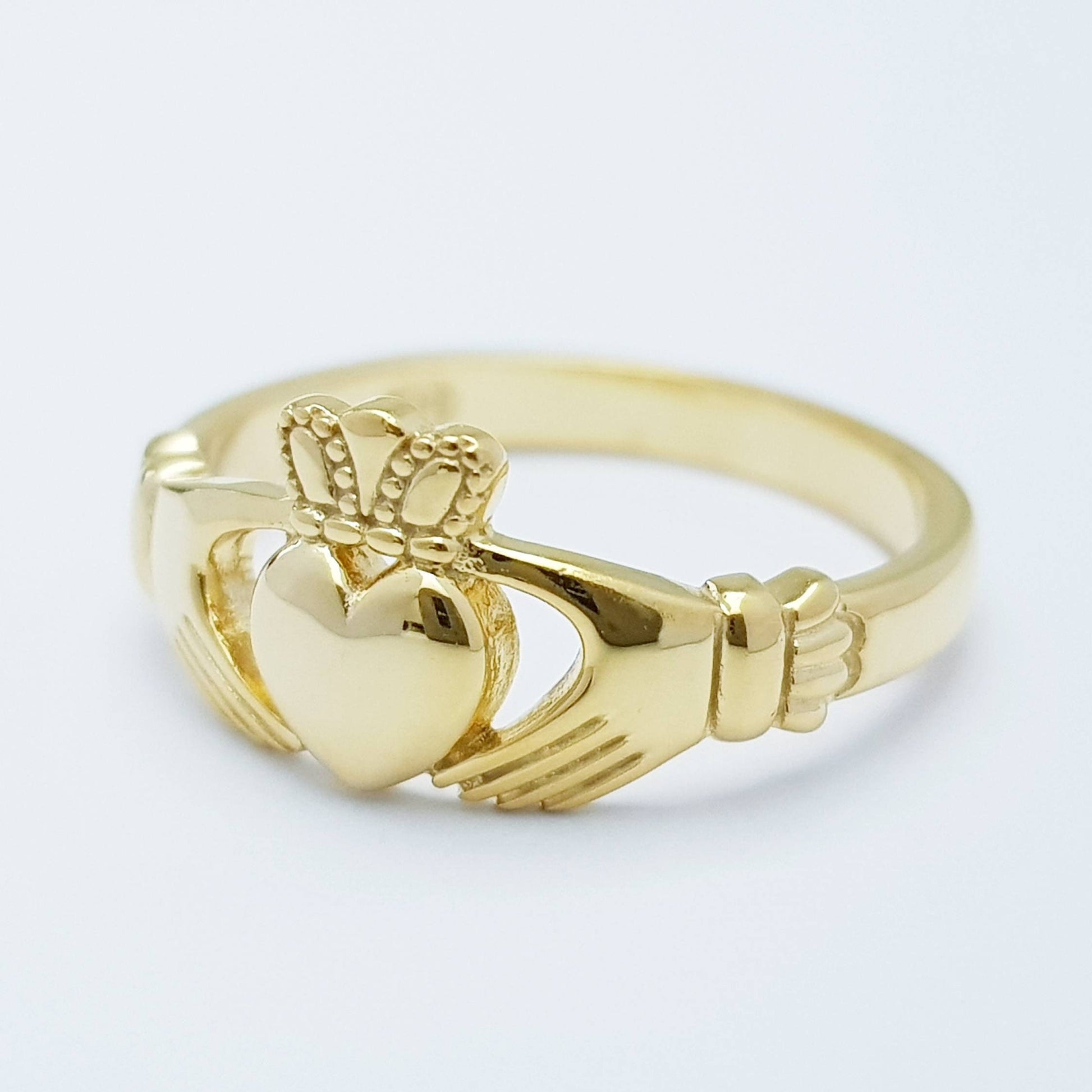 Gold-Plated (Sterling Silver) Claddagh Ring