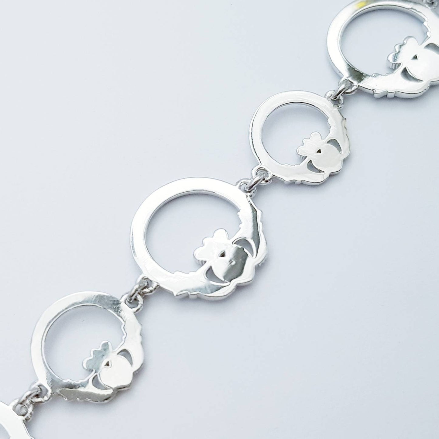 Claddagh bracelet, sterling silver claddagh bracelet from Galway Ireland