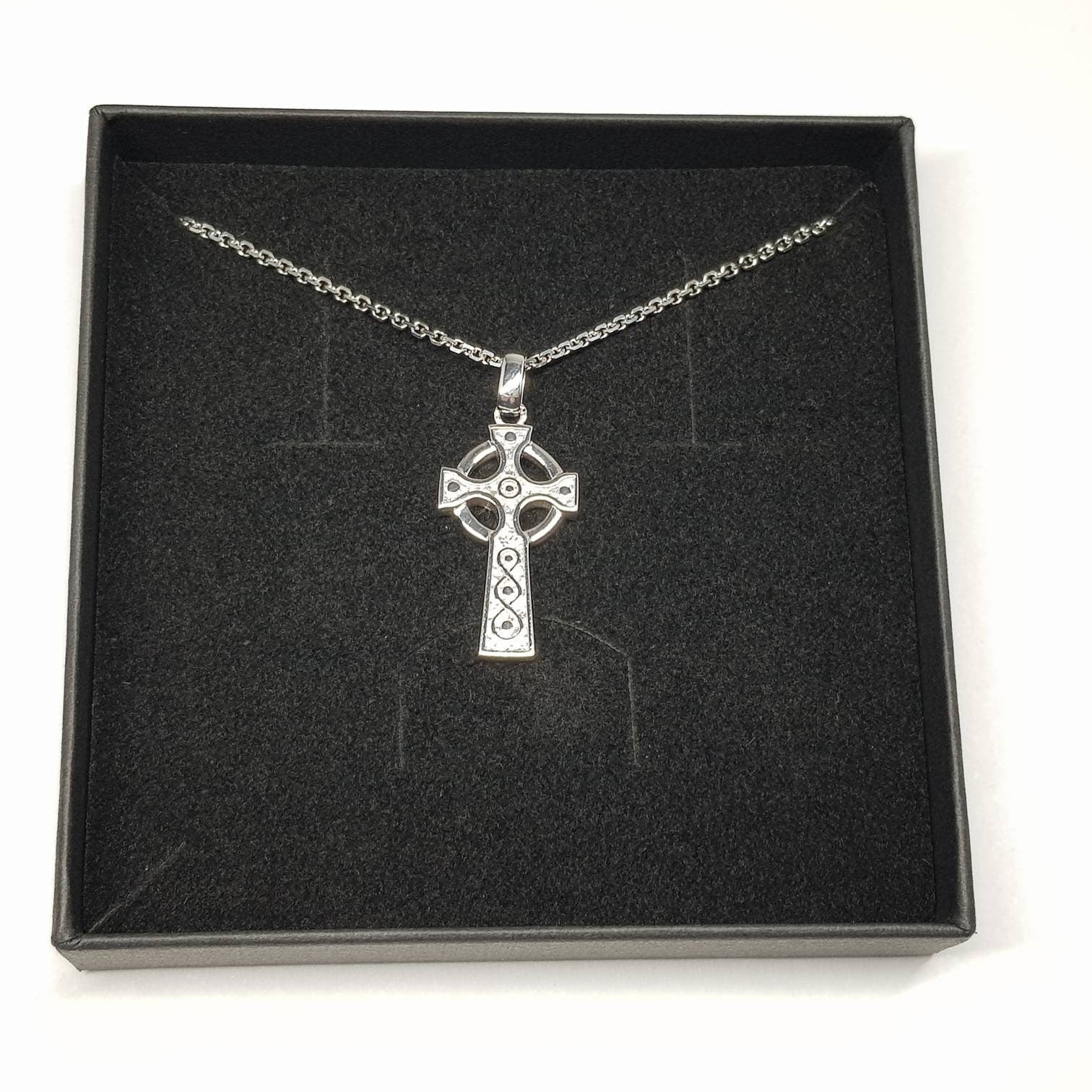 Sterling Silver Celtic Cross, Irish Celtic Cross