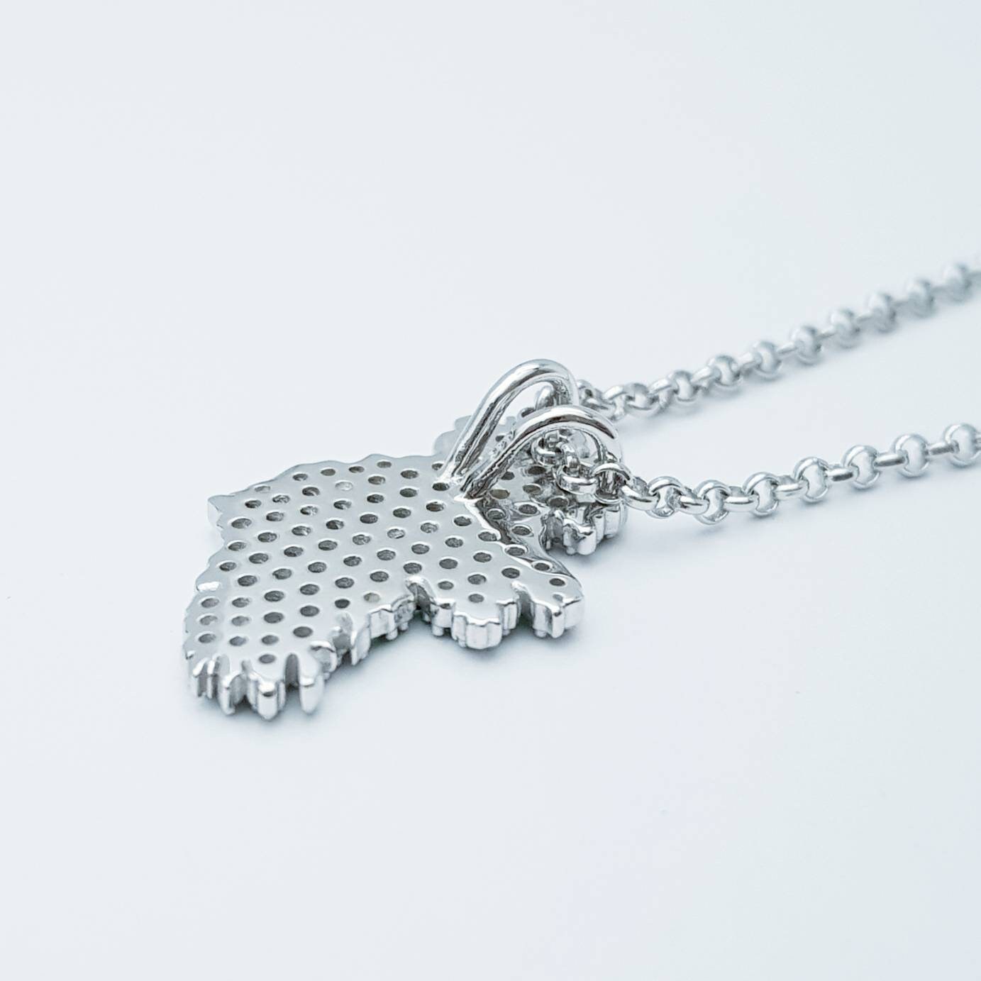 Sterling silver map of Ireland set with the colours of the Irish flag