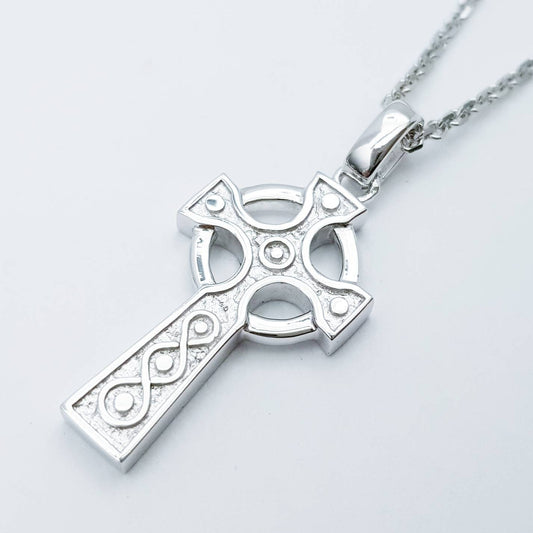 Sterling Silver Celtic Cross, Irish Celtic Cross