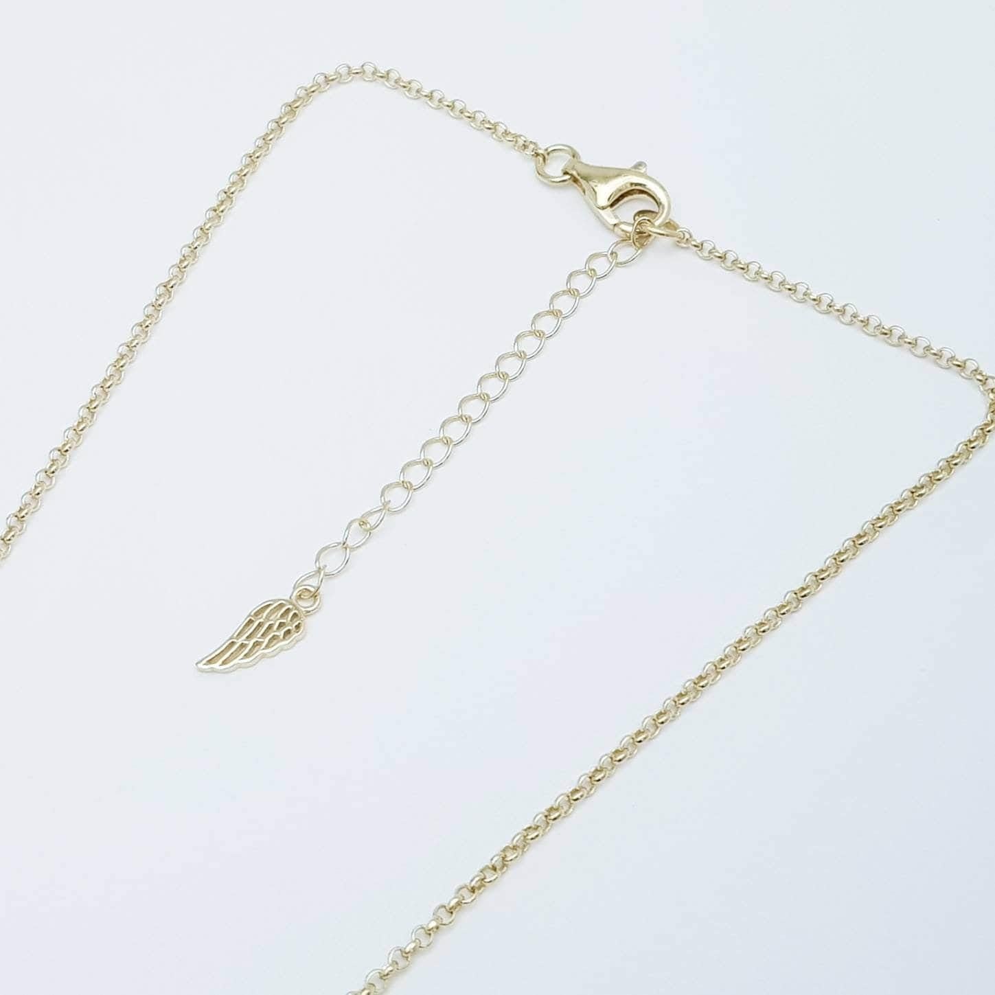Small Sterling Silver claddagh necklace with gold plating and celtic braid.