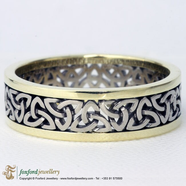 Gold Celtic Ring, Irish Celtic ring, Celtic wedding ring