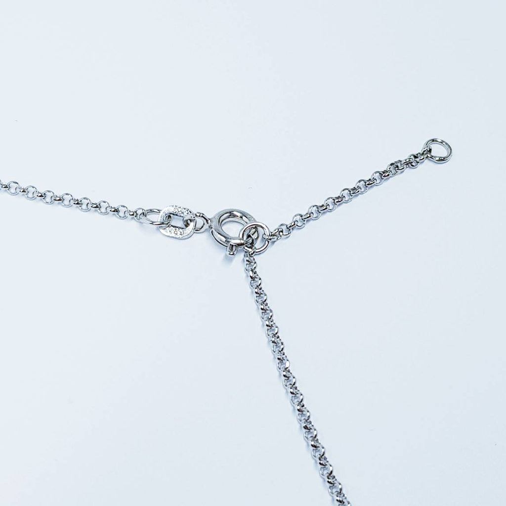 Sterling silver black necklace, large black pendant, Vintage necklace, antique style pendant