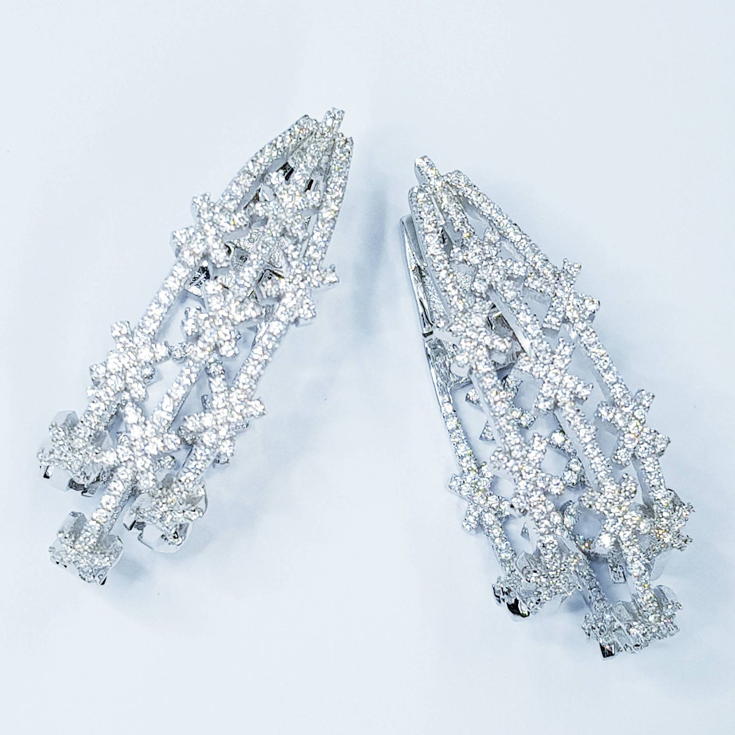 Ice Queen Earrings, Statement Earrings, Glamourous Jewelry, Snowflake Earrings, Rockstar Jewelry