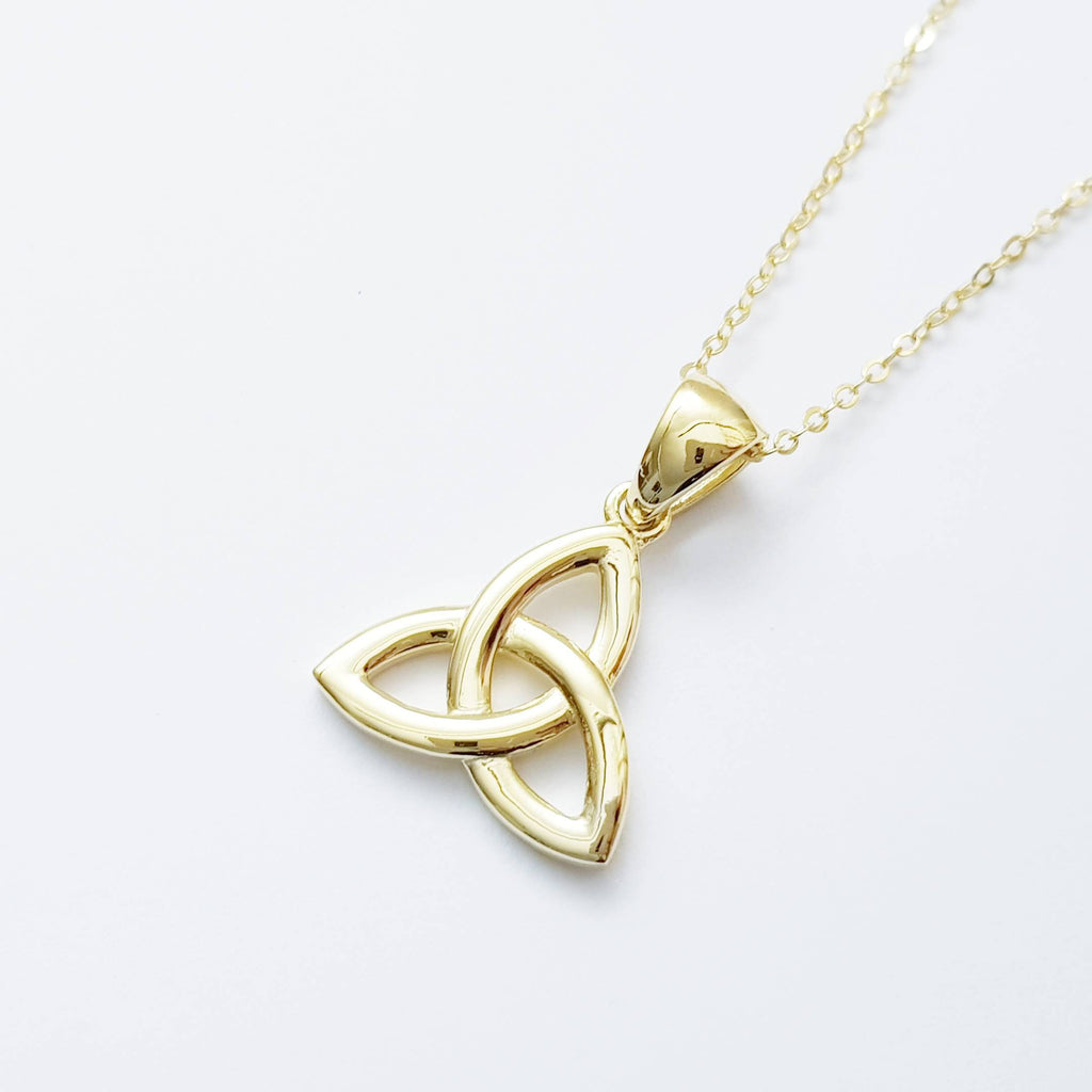 Trinity knot pendant, celtic necklace made in Ireland