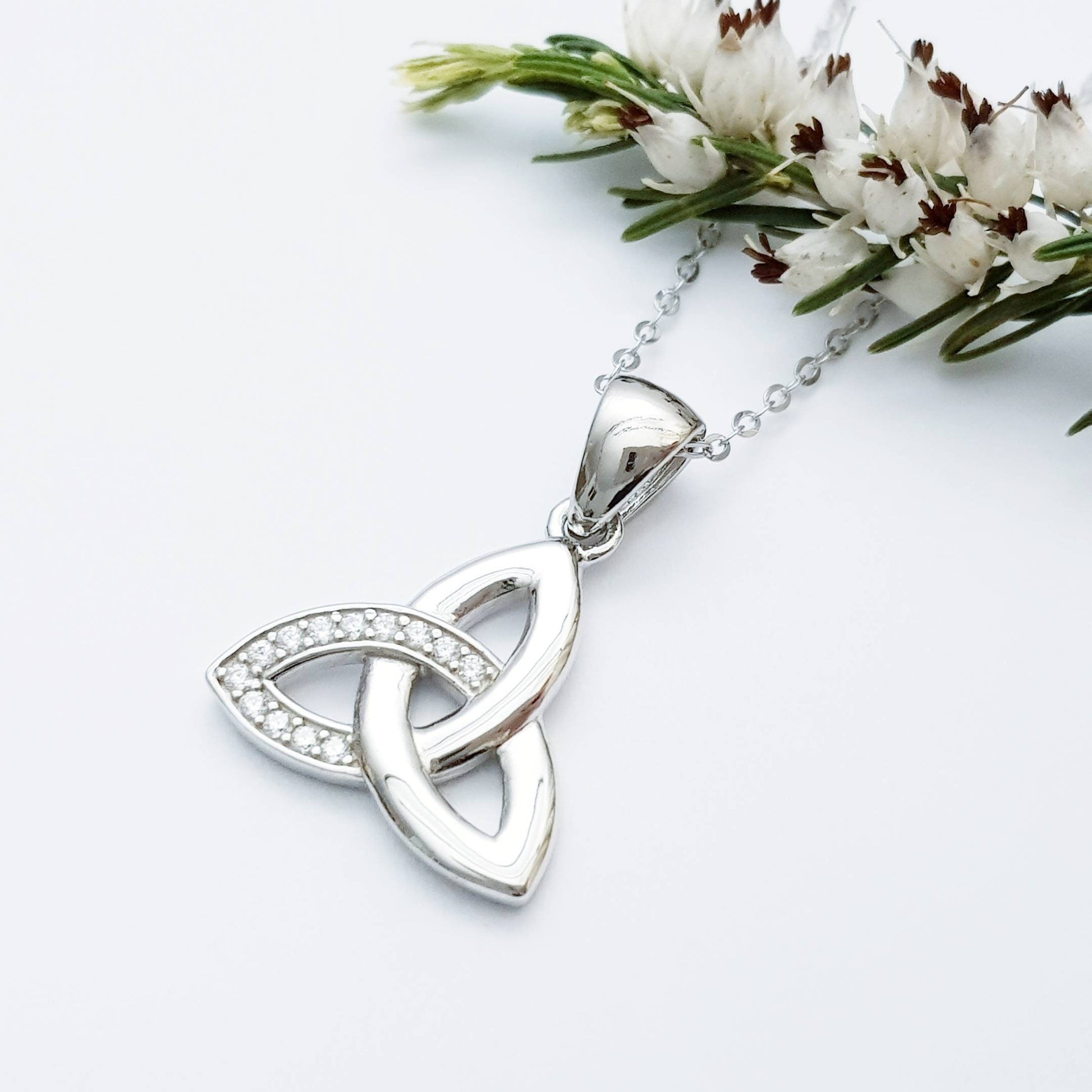 Celtic Trinity knot pendant, celtic necklace made in Ireland