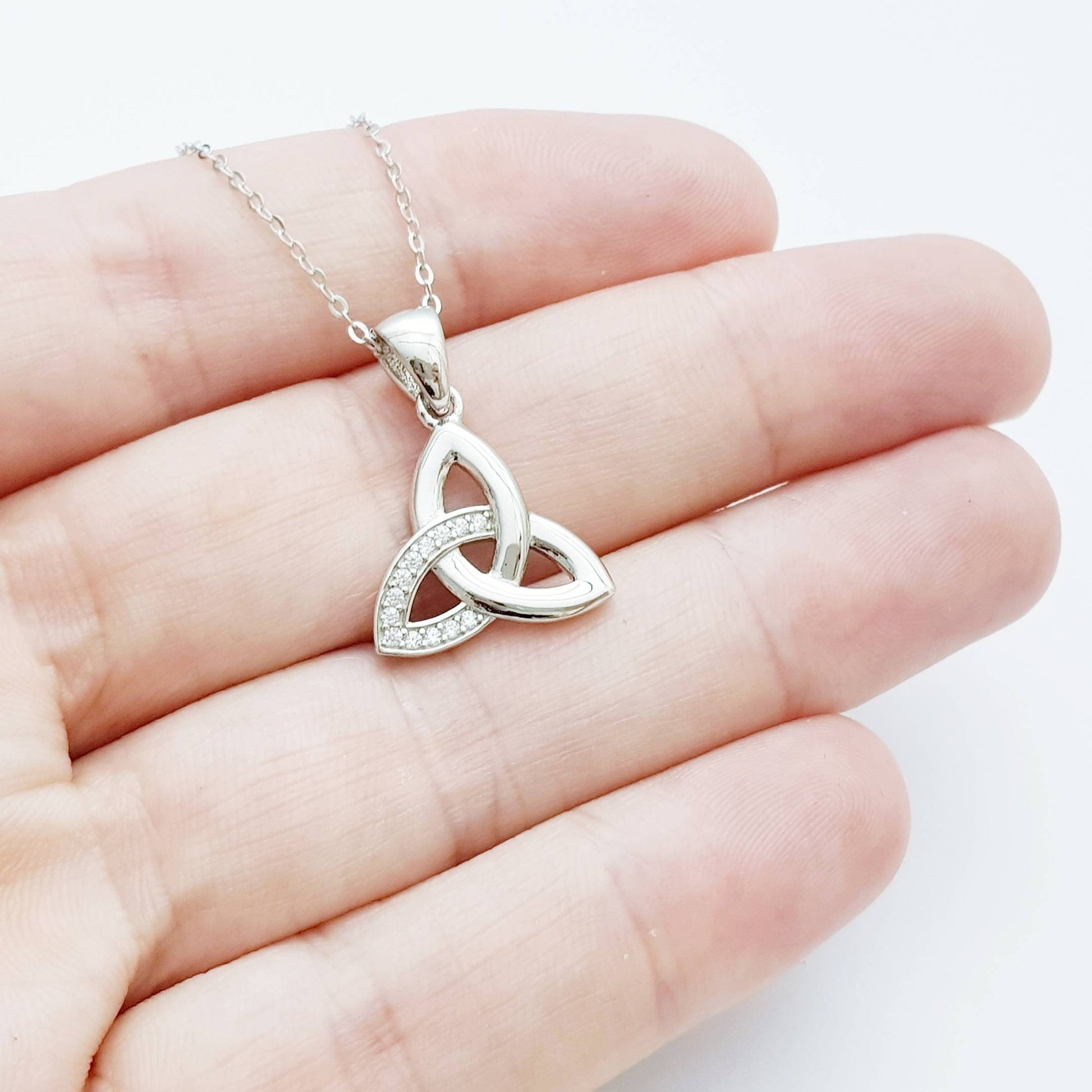 Celtic Trinity knot pendant, celtic necklace made in Ireland
