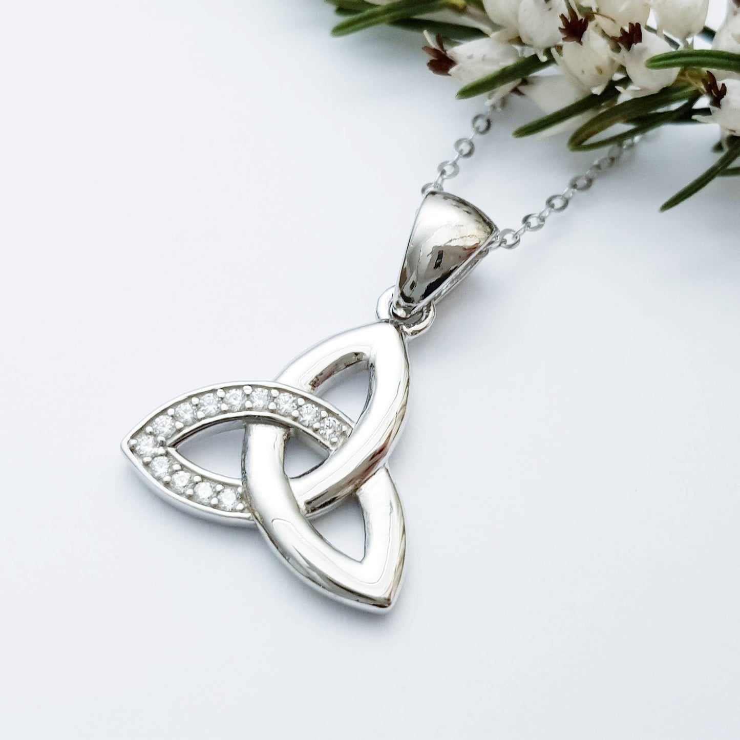 Celtic Trinity knot pendant, celtic necklace made in Ireland