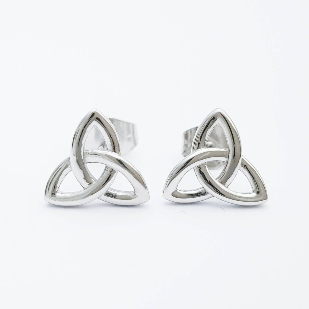 Small celtic knot Earrings, dainty Celtic studs, small trinity knot stud earrings, small celtic studs
