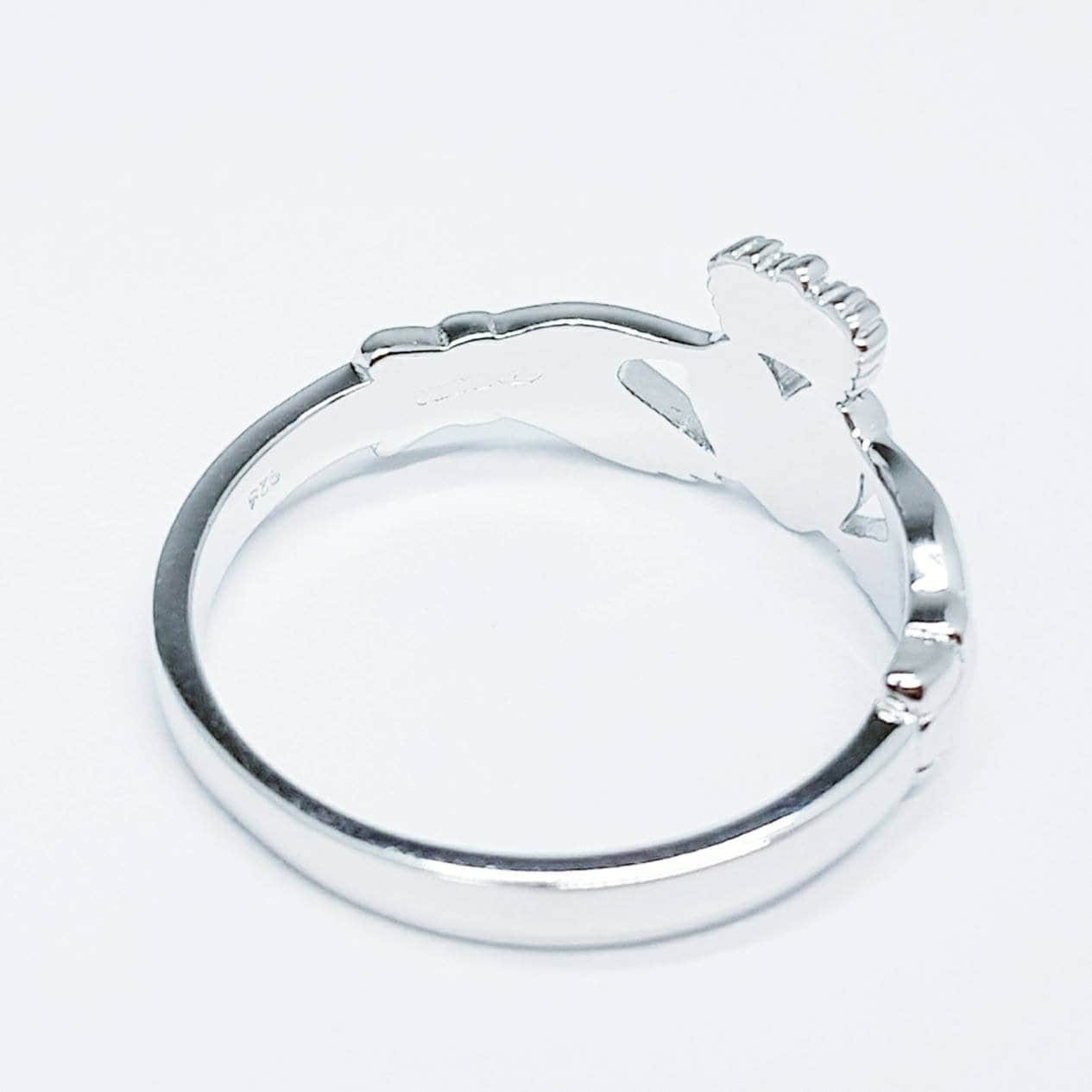 Small silver claddagh ring, Irish claddagh ring, delicate claddagh ring