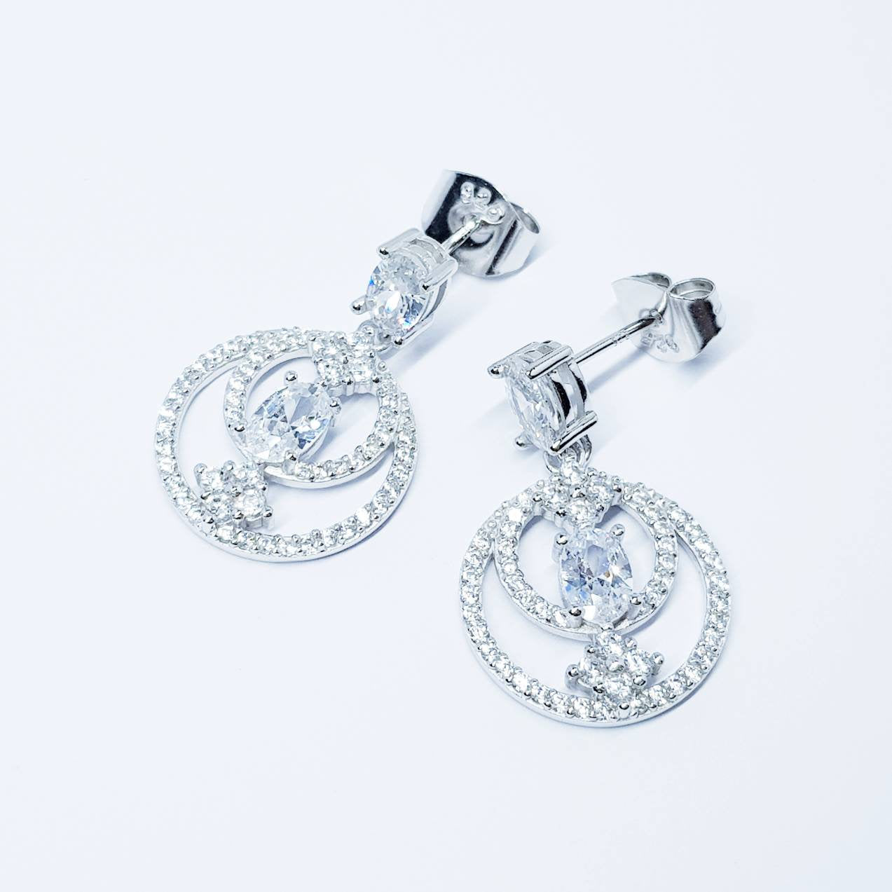 925 silver drop Earrings, chandelier Earrings, vintage drop Earrings,