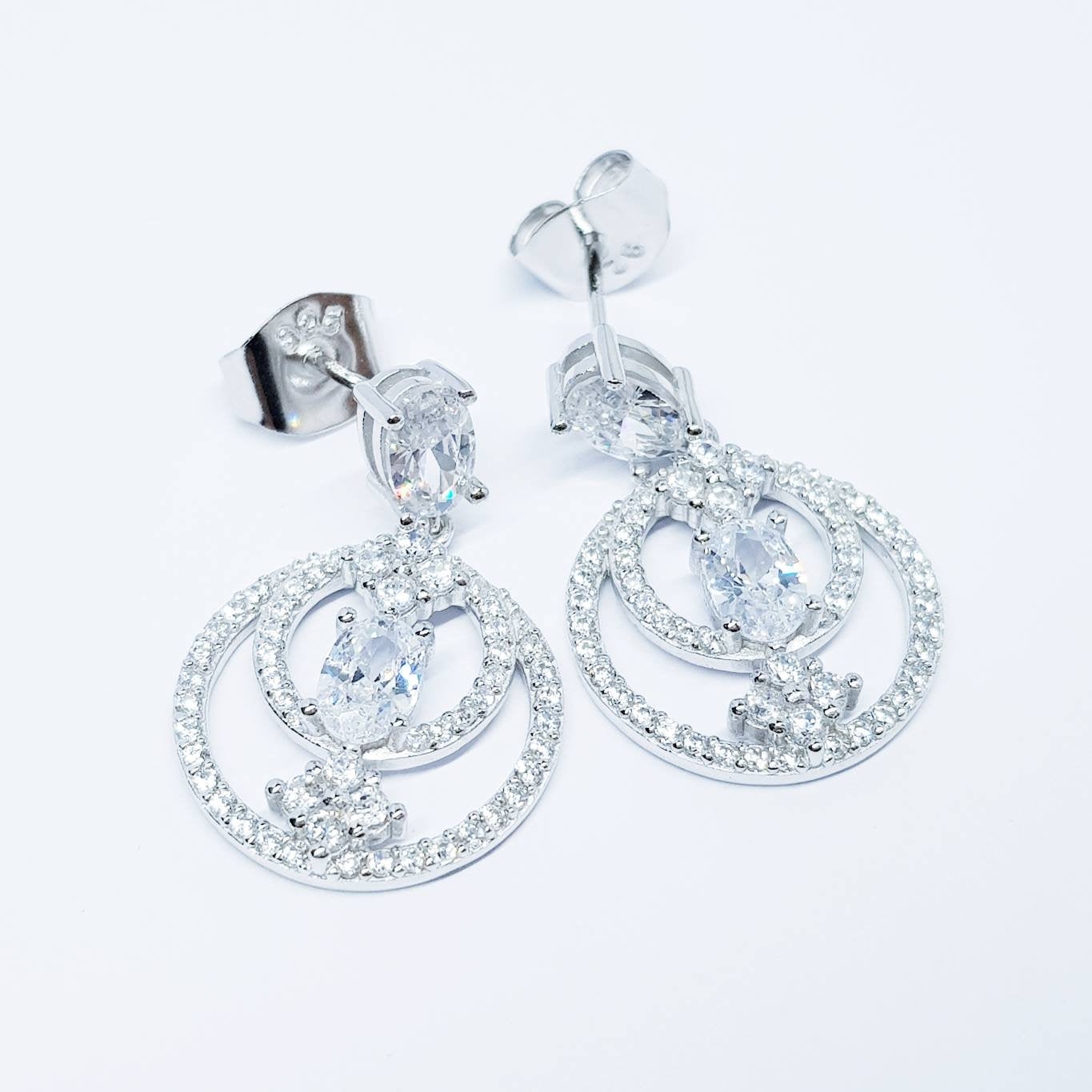 925 silver drop Earrings, chandelier Earrings, vintage drop Earrings,