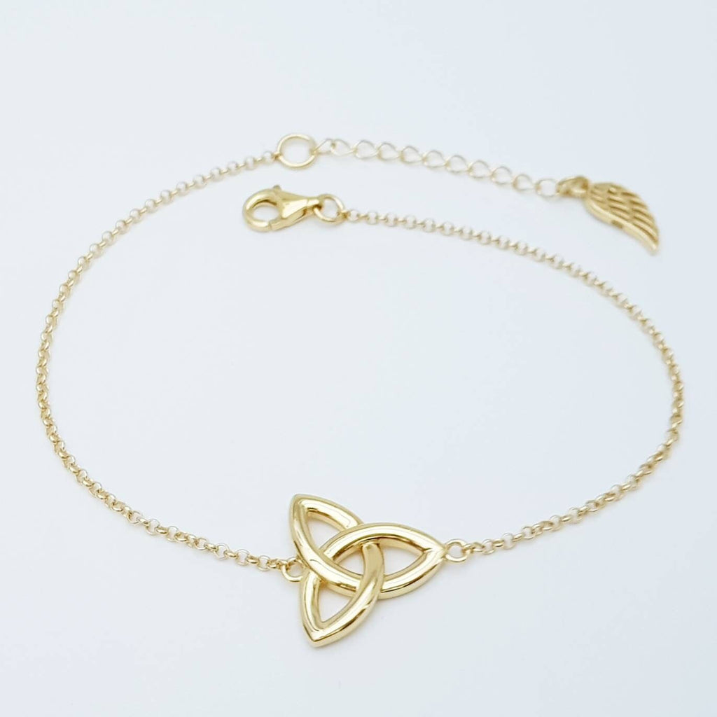 Dainty charm bracelet, simple knot bracelet, stocking filler for girls