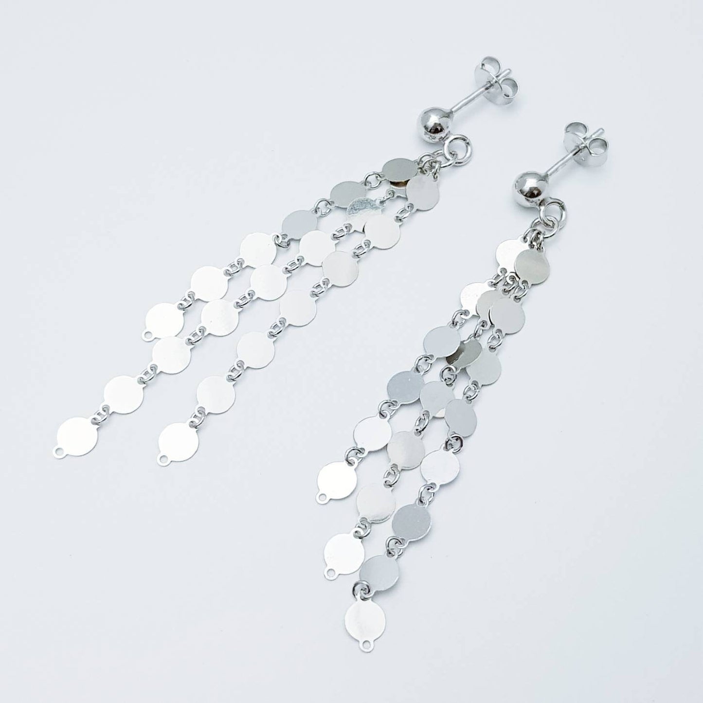 Light sterling silver earrings, festival earrings, drop and dangle earrings