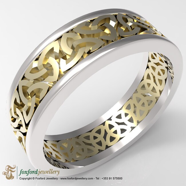 Gold Celtic Ring, Irish Celtic ring, Celtic wedding ring